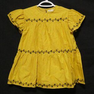 ZARA KIDS COLLECTION | size 6, girls | Mustard Yellow Short Sleeve Summer Dress
